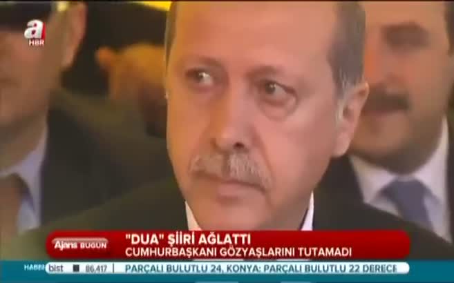 Cumhurbaşkanı gözyaşlarını tutamadı