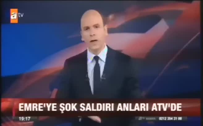 Emre'ye saldırı anı!