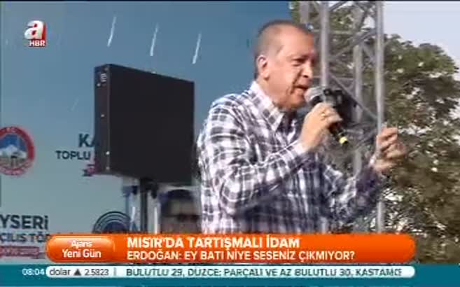 Cumhurbaşkanı'ndan batıya 'Mursi' tepkisi