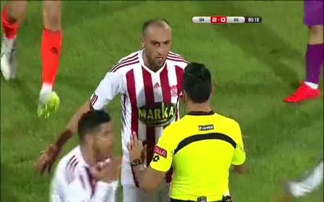 Sivasspor 2 - Galatasaray 1 Emre Colak (Dk.84)