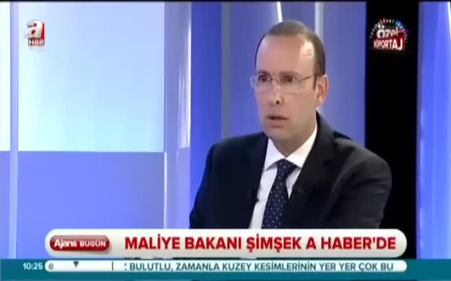 Bakan Şimşek A Haber'de