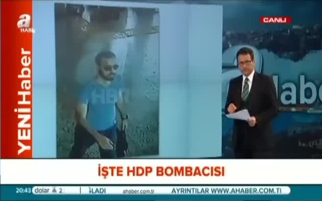 HDP bombacısının ilk görüntsüsü
