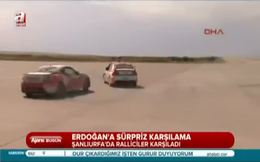 Erdoğan’a sürpriz karşılama