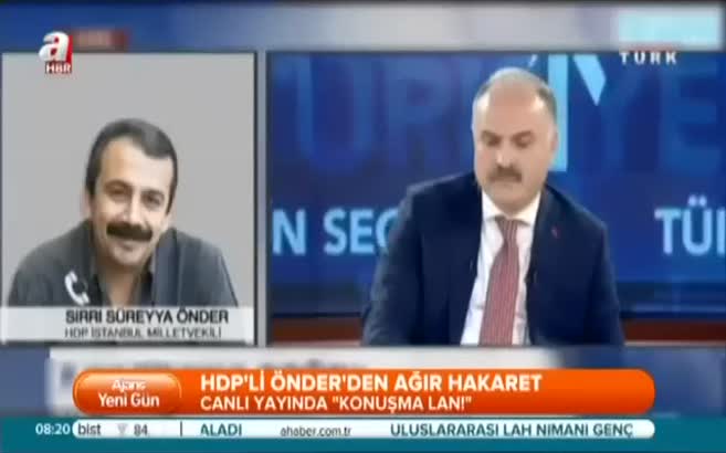 HDP'li Önder canlı yayında hakaret yağdırdı