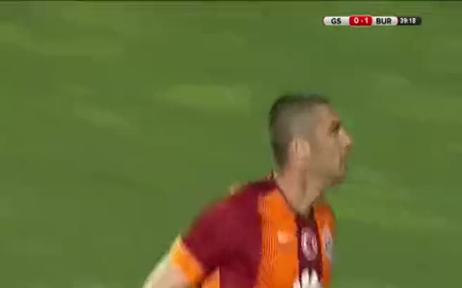 Bursaspor 1- Galatasaray 1 Burak Yılmaz (Dk.40)