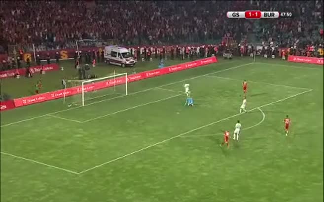 Bursaspor 1- Galatasaray 2 Burak Yilmaz (Dk.48)