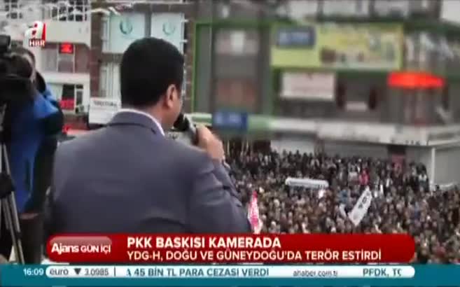 PKK'nın silahlı tehdidi kamerada
