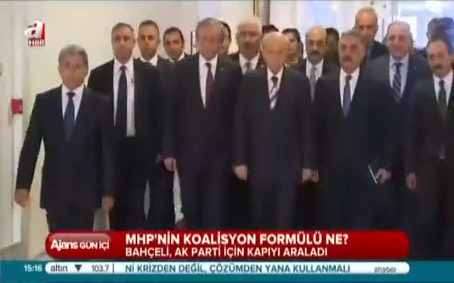 MHP'nin koalisyon formülü ne?