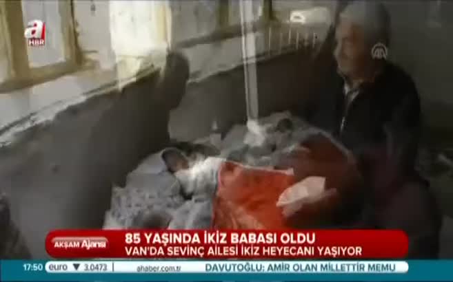 85 yaşında ikiz babası oldu