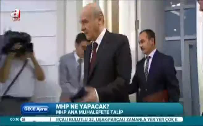 MHP ana muhalefete talip