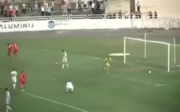 Gol atınca kaçmak zorunda kaldı