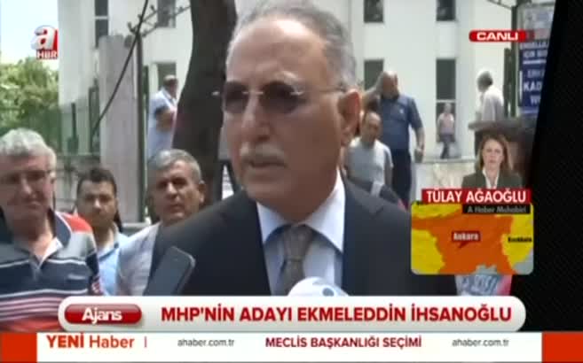 MHP'nin Meclis Başkanı adayı Ekmeleddin İhsanoğlu
