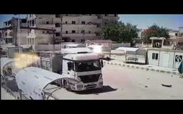 Kobani’deki patlama güvenlik kamerasında