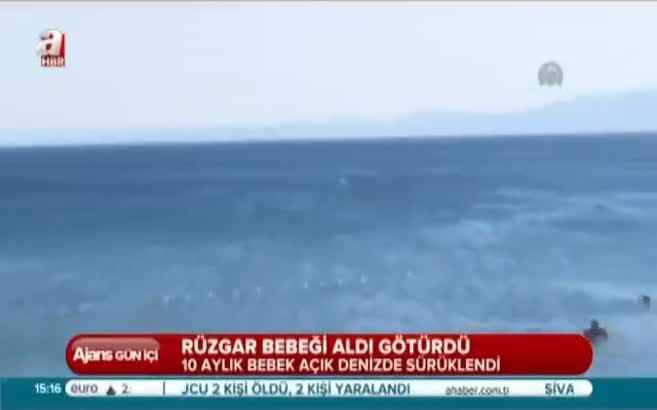 Denizde dehşet anı!