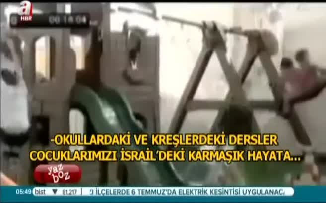 İsrail çocuklarına nefret aşılıyor!