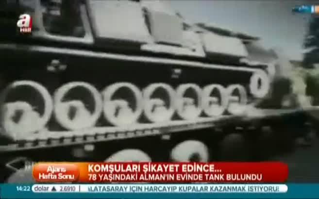 Evinden tank çıktı!