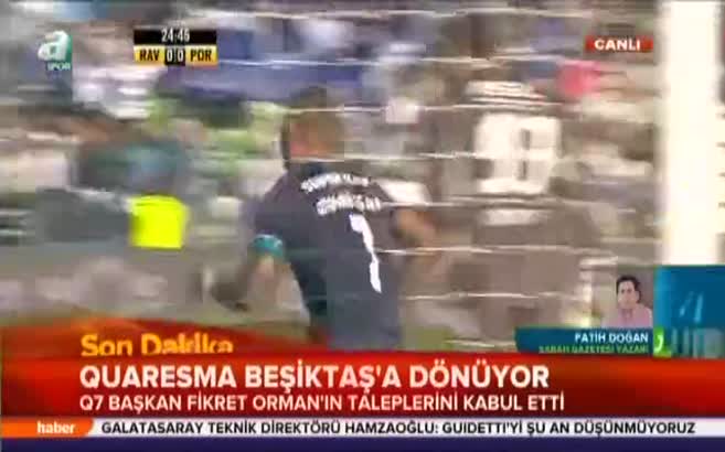 Ricardo Quaresma Beşiktaş'a dönüyor