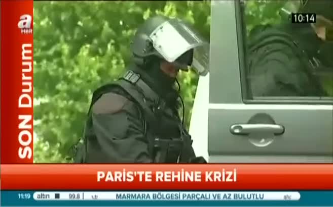 Paris'te rehine krizi