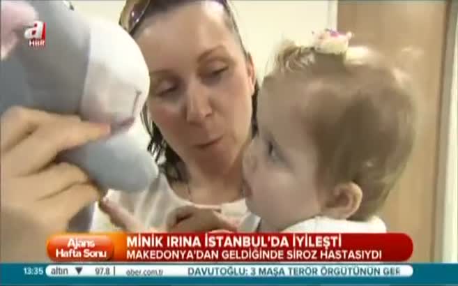 Minik Irina İstanbul'da iyileşti