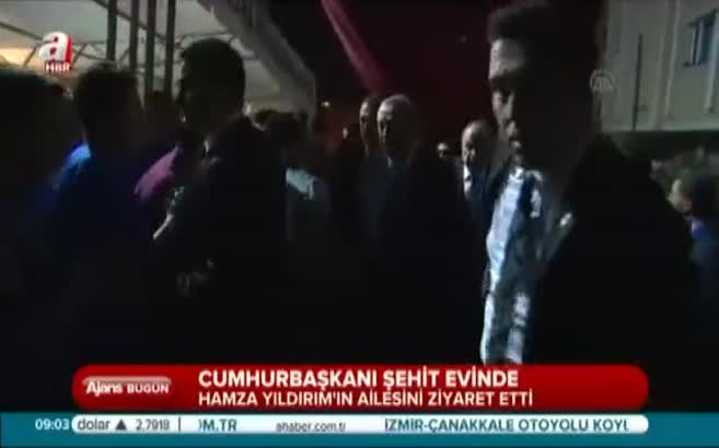 Şehidin ailesine taziye ziyareti