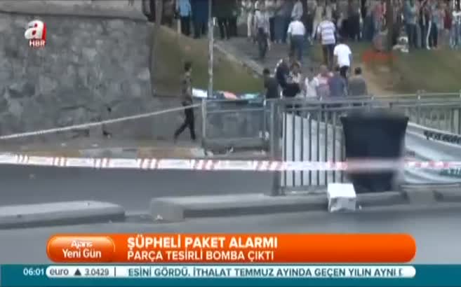 Şüpheli paketten bomba çıktı
