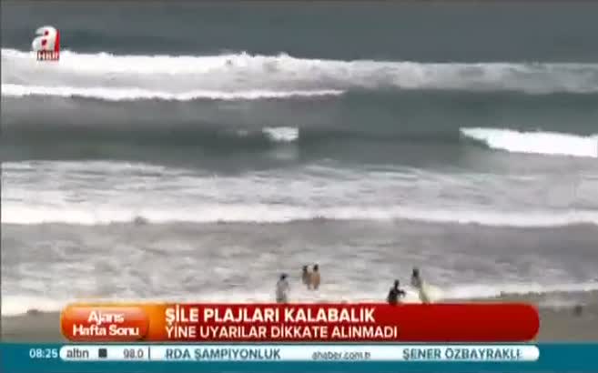 Şile plajları doldu