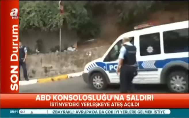 ABD Konsolosluğuna ateş açıldı