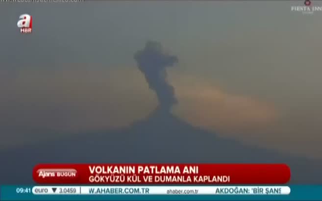 Meksika'da volkan patladı