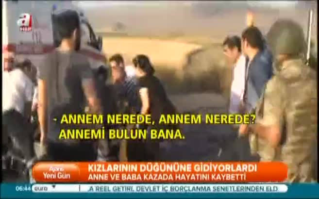 Düğün yolunda öldüler