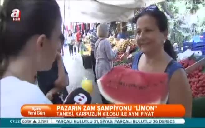 Limonun tanesi karpuzla yarışıyor