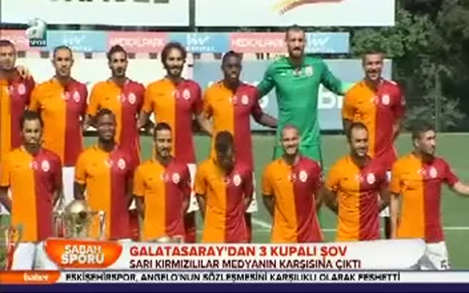Galatasaray'dan 3 kupalı şov