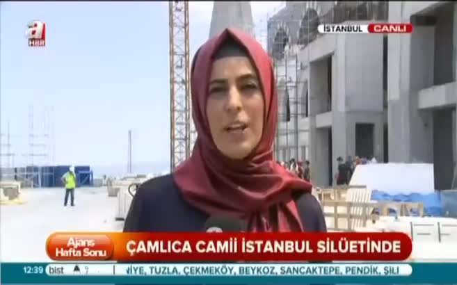 Çamlıca Camii'nde sona doğru