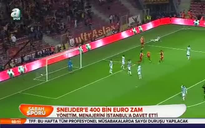 Sneijder'e zam
