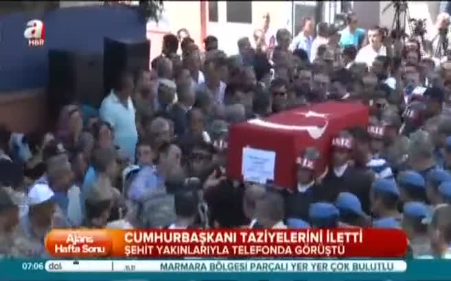 Erdoğan şehit ailelerini aradı