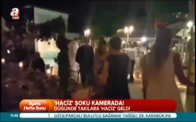 Düğünde 'haciz' şoku kamerada!