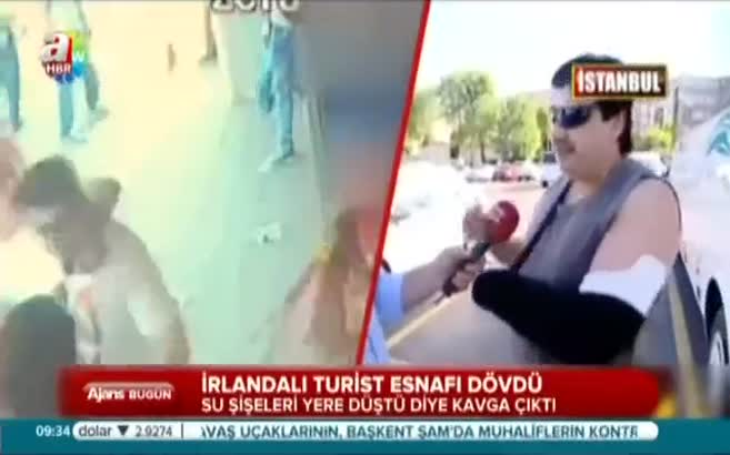 İrlandalı turist boksör çıktı