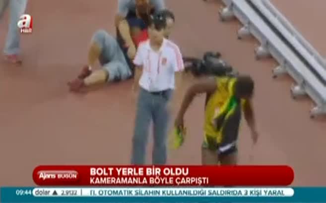 Bolt yerle bir oldu