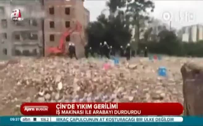 Yıkım geriliminde şoke eden anlar
