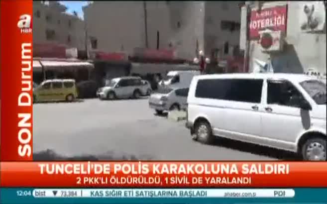 Tunceli'de polis karakoluna saldırı