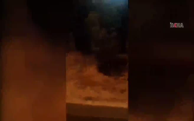 Yol kesip araç yakmak isteyen PKK’lılara halktan tepki