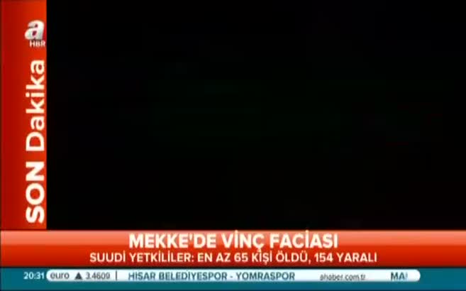 İşte vincin devrilme anı
