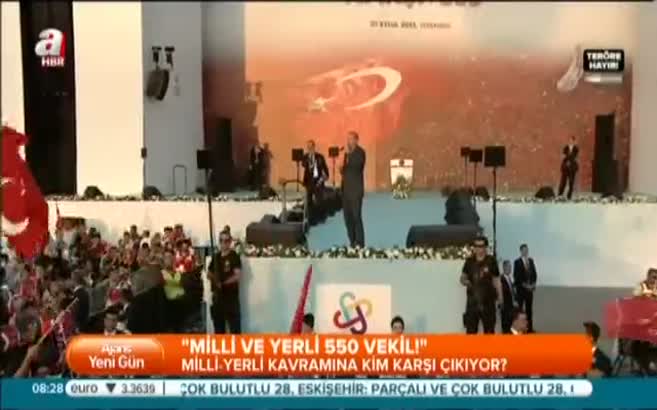 "Milli ve yerli 550 vekil!"