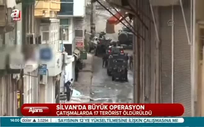 Silvan'da 17 terörist öldürüldü