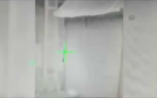 Yüksekova'da teröristin vurulma anı kamerada
