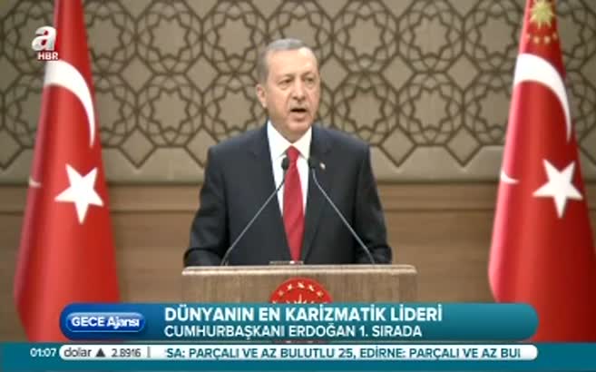 Dünyanın en karizmatik lideri Erdoğan!