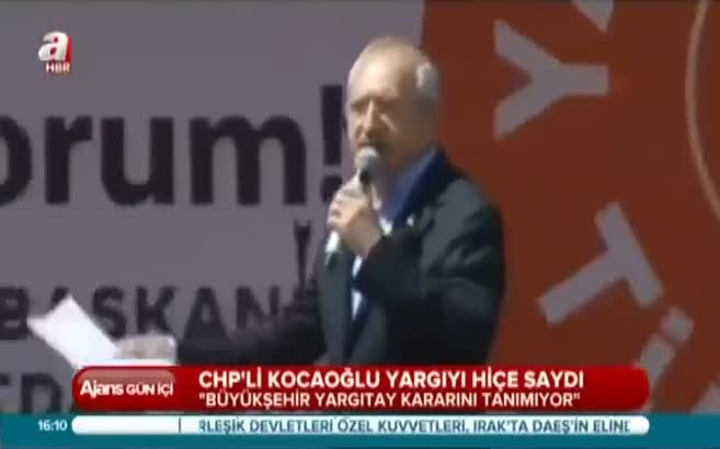 CHP'li Kocaoğlu yargıyı hiçe saydı