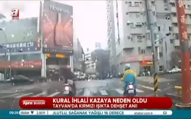 Kırmızı ışıkta dehşet anı!