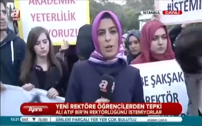 Ali Atıf Bir'e öğrencilerden tepki eylemi