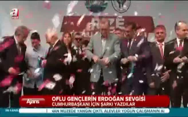 "Gönüllere taht kuran Erdoğan"