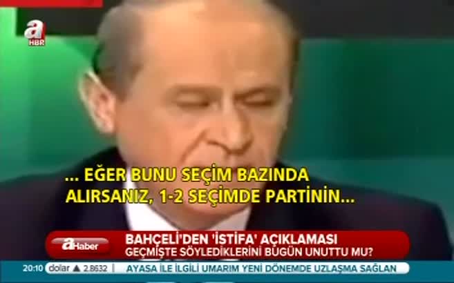 Bahçeli o sözlerini çabuk unuttu!